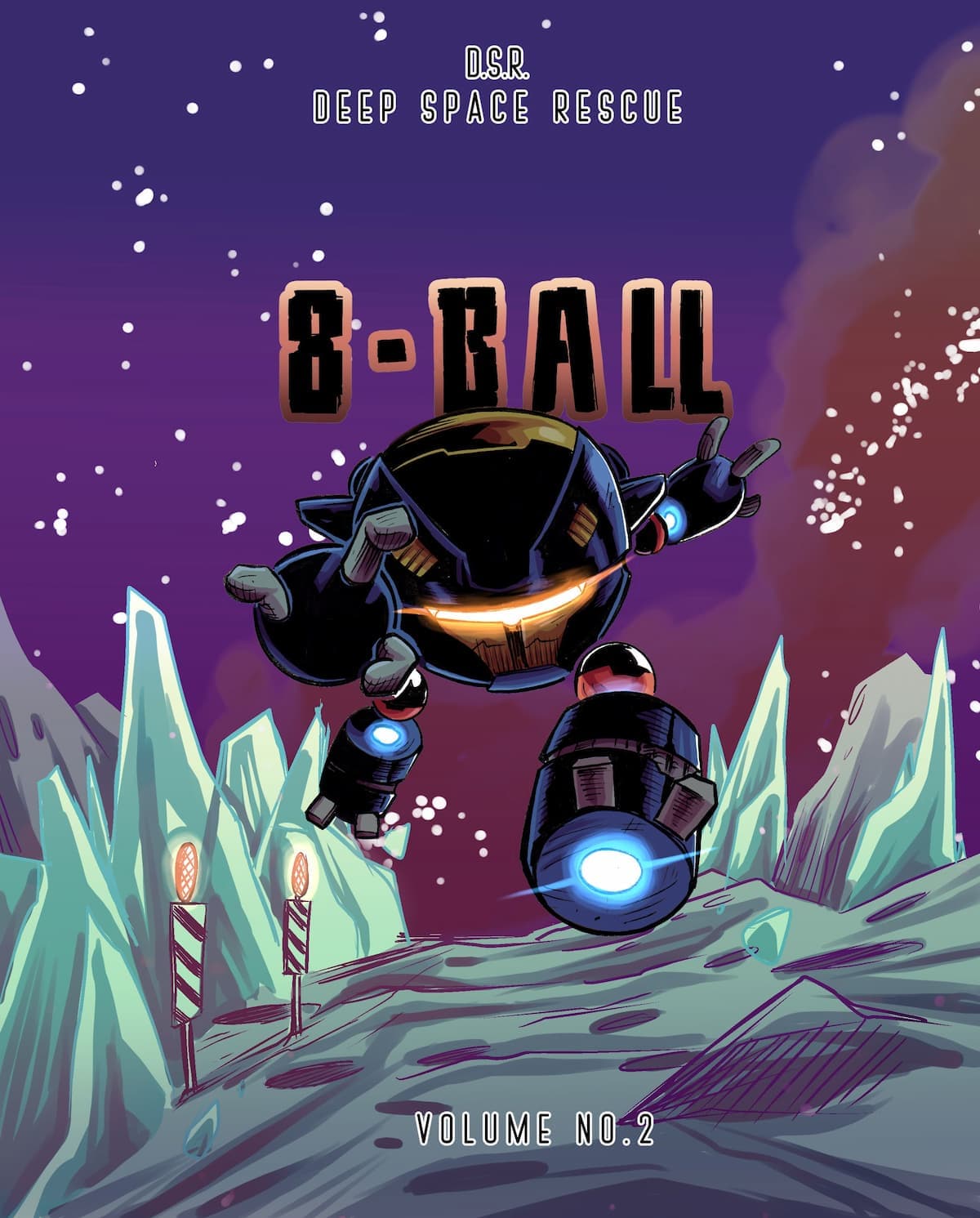 Preview artwork for D.S.R. volume 2 featuring 8 Ball.