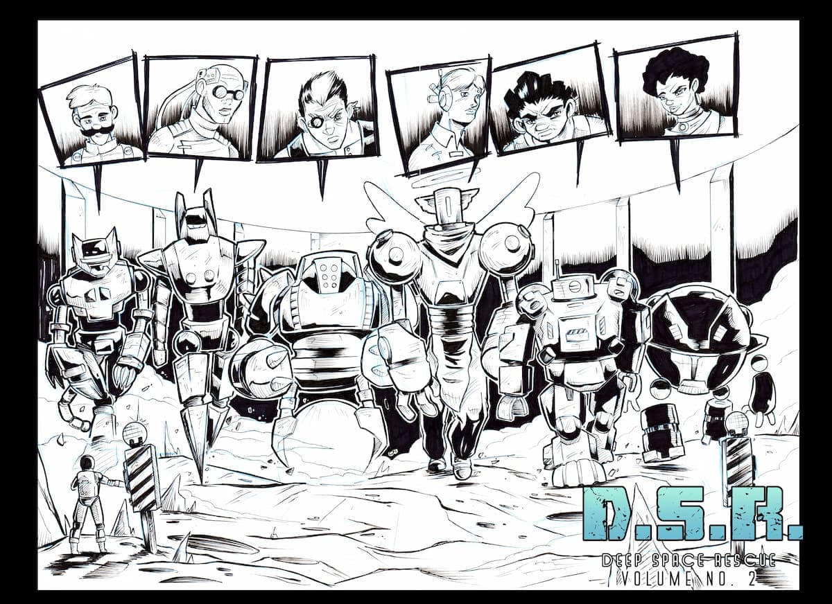 Double splash preview artwork for D.S.R. volume 2.