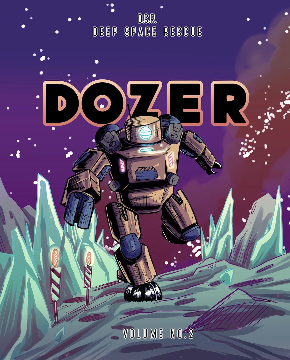 Preview artwork for D.S.R. volume 2 featuring Dozer.