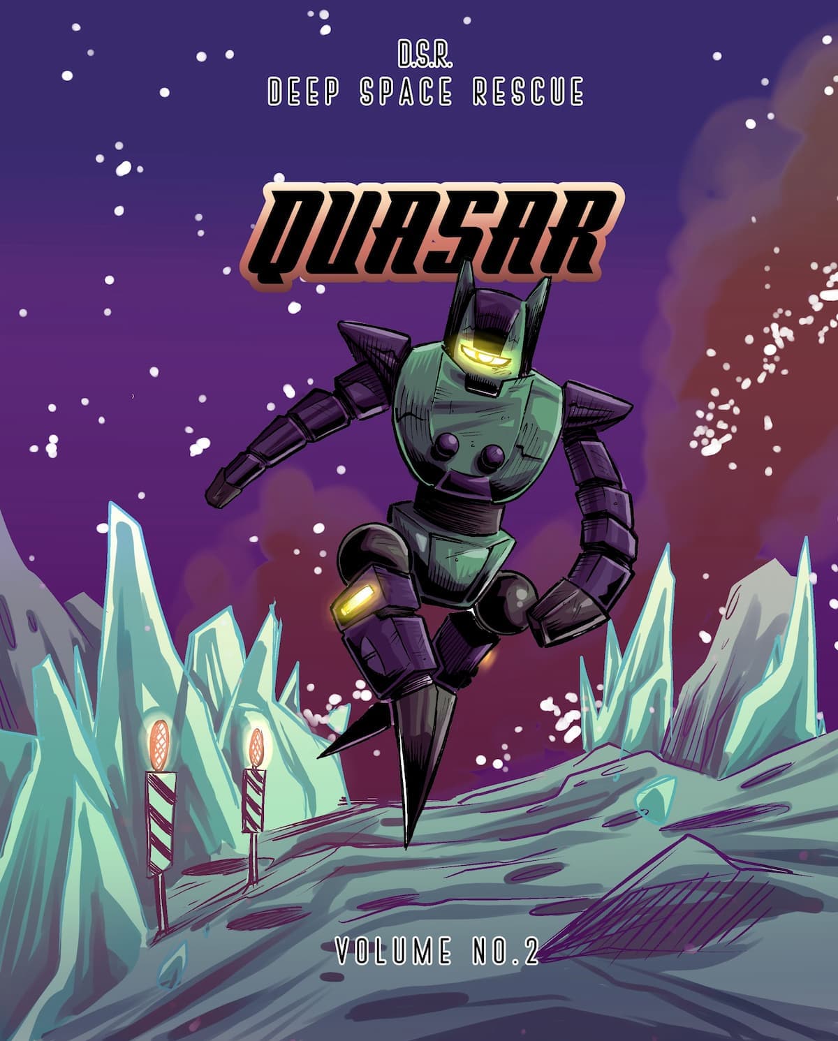 Preview artwork for D.S.R. volume 2 featuring Quasar.